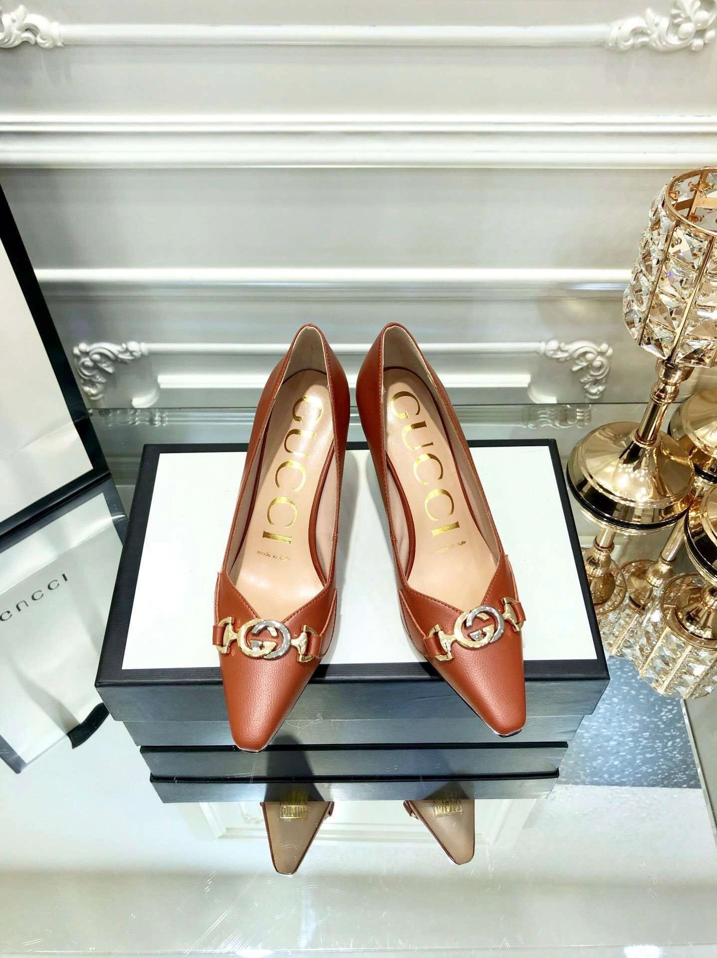 &*COCO--- sheepskin Heel height 7.5cm high quality version item : W02X34B0305